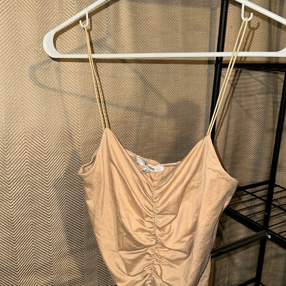 Cream crop top NWOT size XS